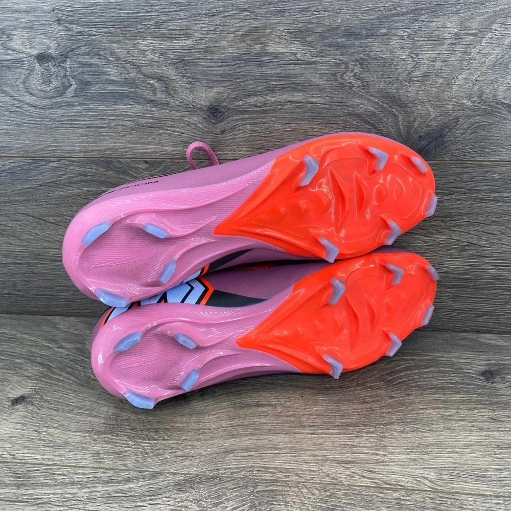 Nike Air Zoom Mercurial Vapor 16 PRO Soccer Cleats Mens 9 Pink Orange FQ8685-600